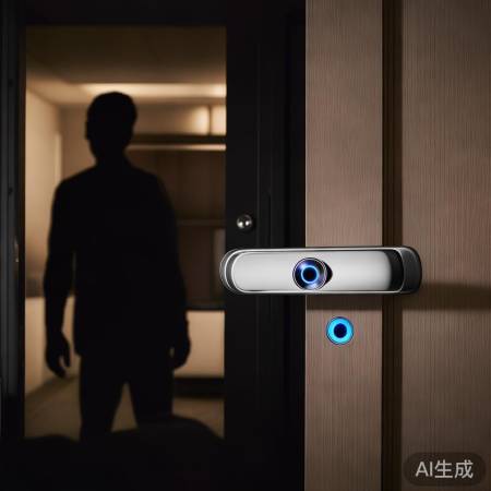 指纹锁防撬报警，安全升级。