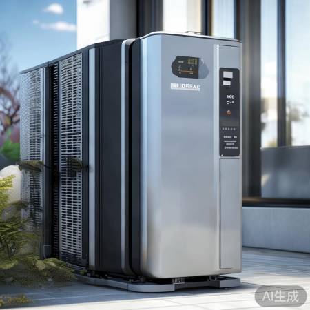 “美的空气能热泵，双循环节能，