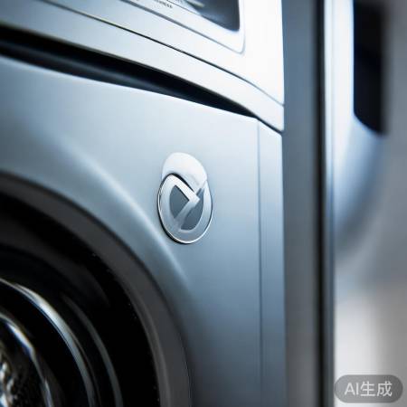 洗衣机不可烘干标志，圆圈斜杠意