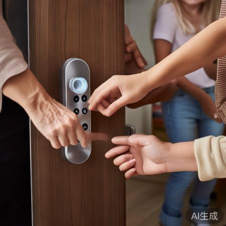 指纹锁备用指纹，老人小孩皆适用