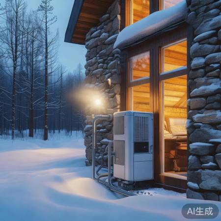 北风呼啸，节能暖泵助力环保。