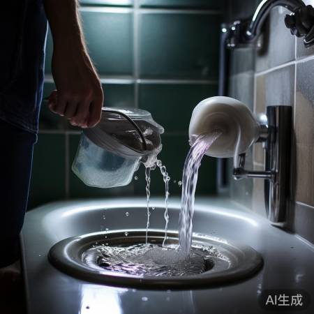 热水洗洁精泡管，软管吹气清排污