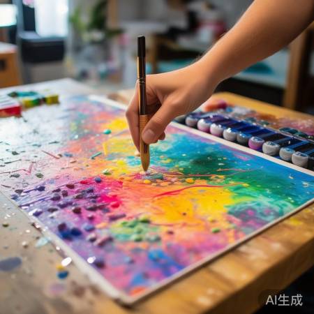 冰箱贴丙烯马克笔绘图案