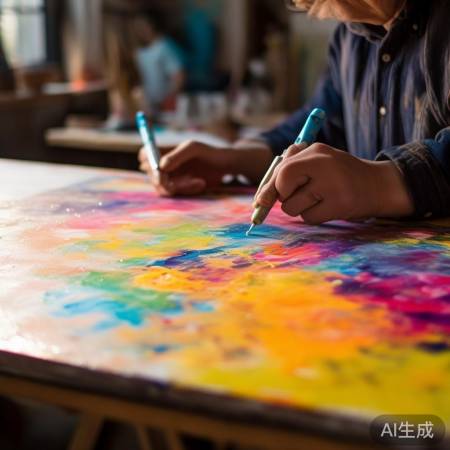 丙烯马克笔速干，作品耐久易保存