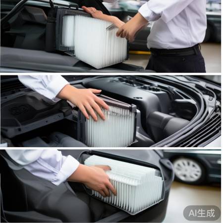 别克君威空调滤芯更换完成