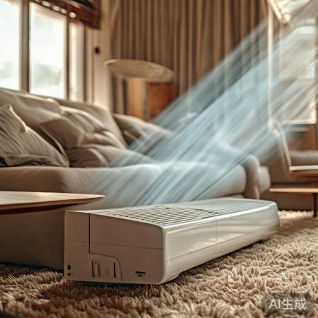 空调对准沙发背，凉爽共享。