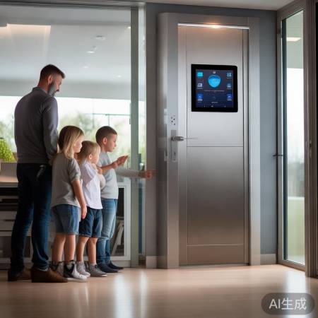 智能家居防盗门，远程监控酷炫新