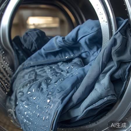 脱水衣物仍湿，厚衣物更明显。