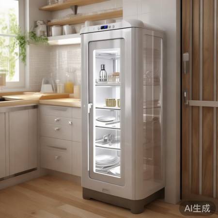 小巧立式消毒柜，空间省心，高效