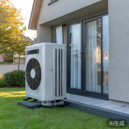 房子100平，空气能热泵约10