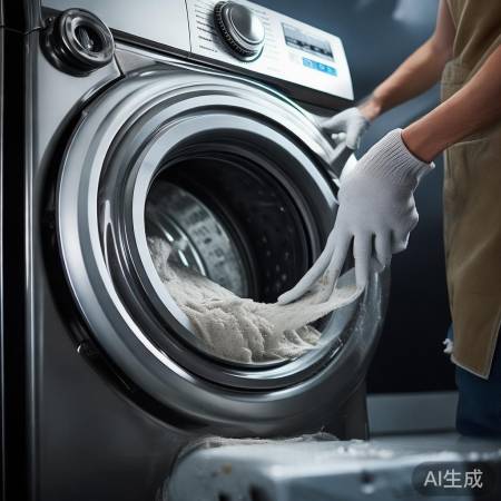 洗衣机定期清洁，提升脱水效果。