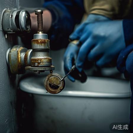 拆旧水阀，慎防水管受损