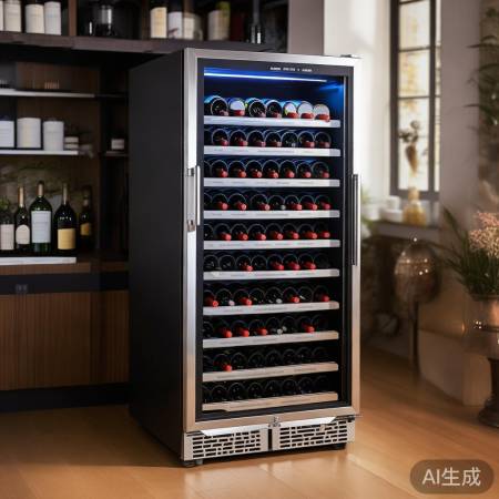 330瓶红酒，酒柜空间灵活。