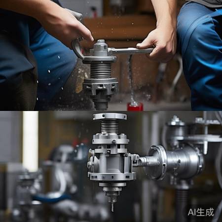 “止回阀正确拆法:螺丝卸下,阀