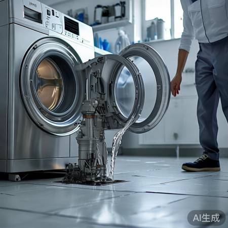 洗衣机排水慢，泵或管道需检查。