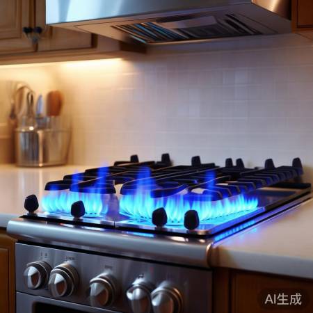 燃气灶旁勿堆易燃物，防火！