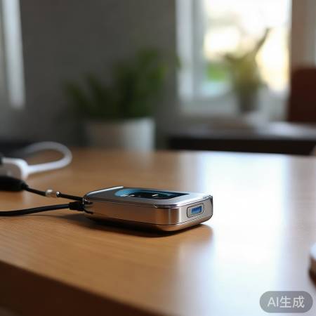 指纹锁充电，简单快捷，一周续航