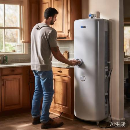 “热水器电源连接，安全第一！”