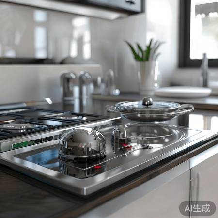 “名气燃气灶855,安全防漏,