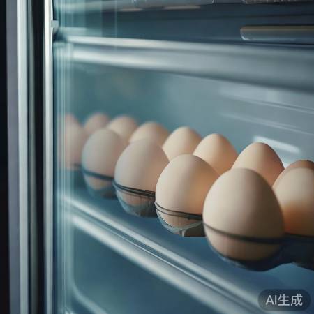 鸡蛋保鲜,冰箱冷藏,细菌抑制。