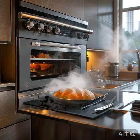 集成灶，蒸烤一体，烹饪无忧。