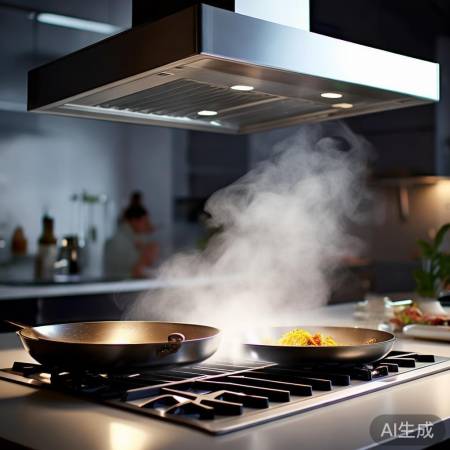 强吸力油烟机，静音守护厨房