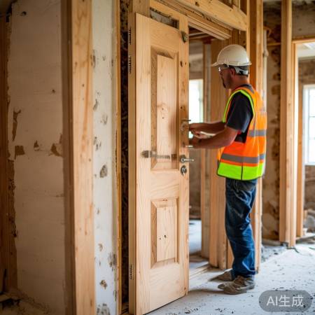 门框稳固，膨胀螺丝加固。