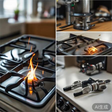 燃气灶打不开，火星原因及解决。