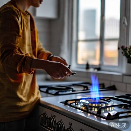 通风点火，检验燃气压力