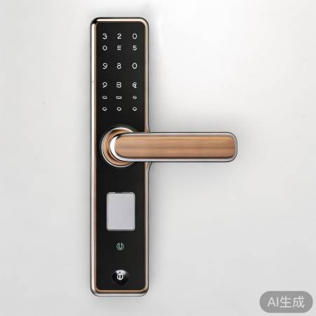 欧斯蔓指纹锁电源：底凹槽/侧按