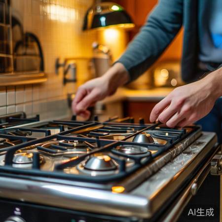 加油前：关阀门，通风。