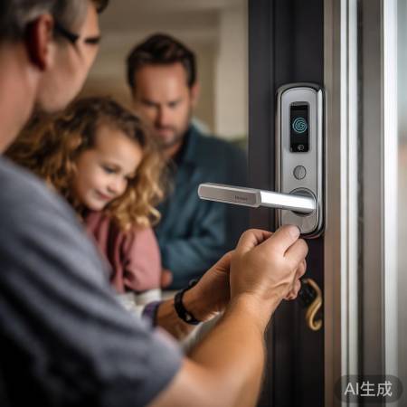 郧西指纹锁受欢迎，安装简便。