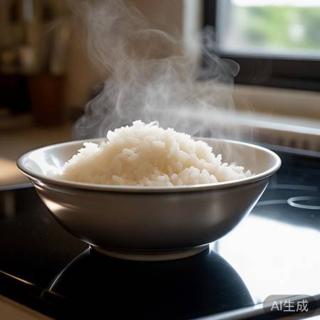 蒸饭余温焖五分钟,松软口感佳