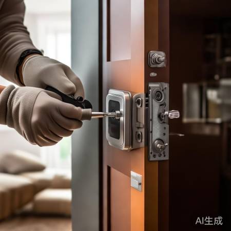 “指纹锁拆卸易，安全操作重。”