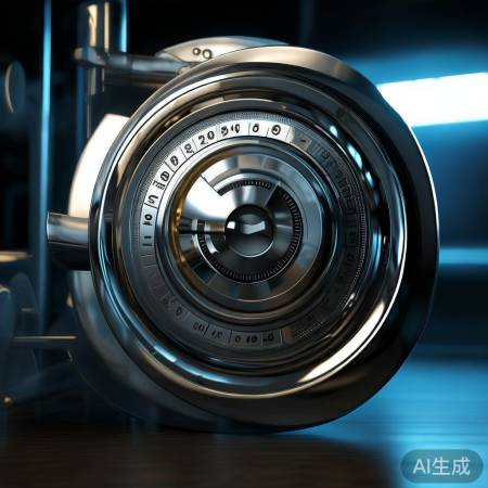 保险柜密码器构造：转盘+按钮，