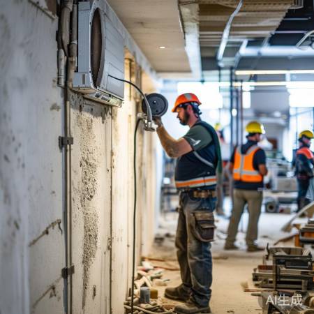 空调安装需磨平管道口