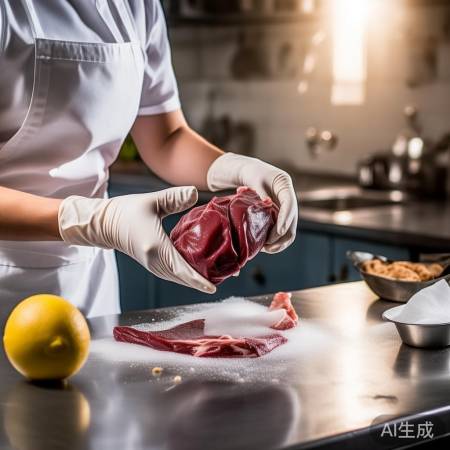 生猪肝处理小贴士：戴手套、用碱