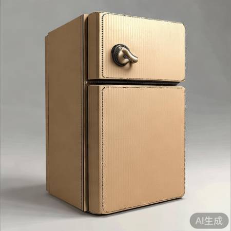 设计卡纸冰箱，选正方形剪出。