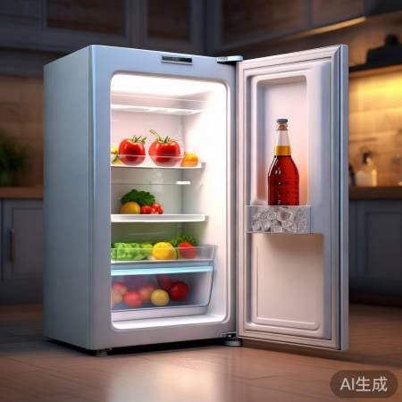小型冰箱，功能齐全，保鲜冷藏，