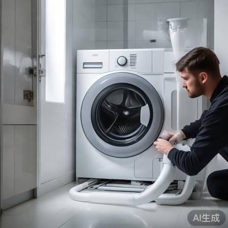 洗衣机安装留空间，维护方便。