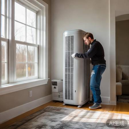 通风窗旁避阳光，空气能循环安装