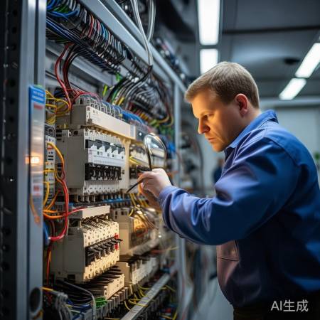 线路检查进行中