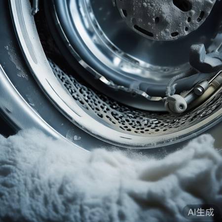 洗衣机内尘垢易致屏幕雪花，清洁