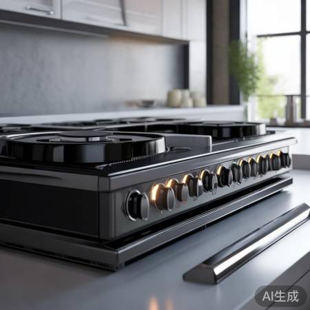 某品牌双灶具，现代厨房佳选