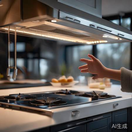 感应油烟机，便捷解放双手