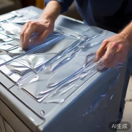 亚克力板装饰洗衣机，紧贴无翘边