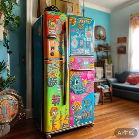 旧冰箱新装，家居亮点添彩
