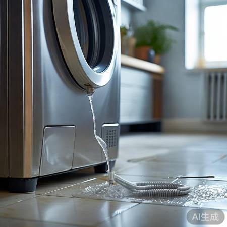 下排水洗衣机底部排水,注意水流