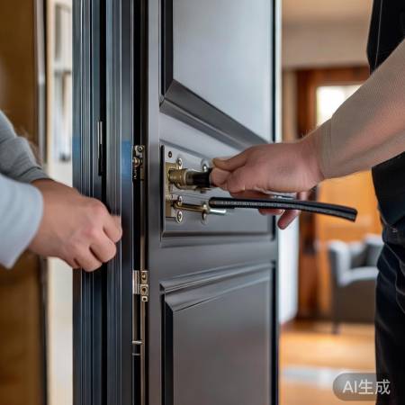 “选防盗门，细节决定品质！”