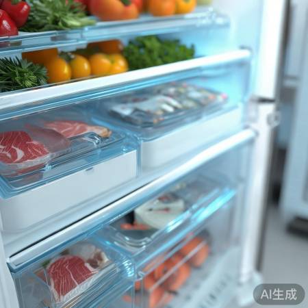 三门冰箱保鲜强，冷冻快，食材不